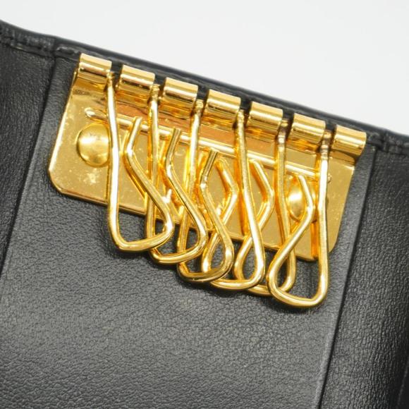 PRADA Key Case Leather Black Men Women - Picture 8 of 9